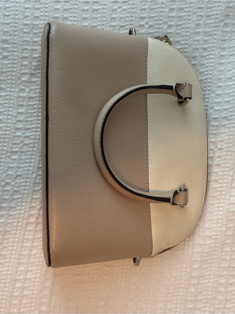 Kate Spade Two-Tone Cream and Taupe Women's Satchel